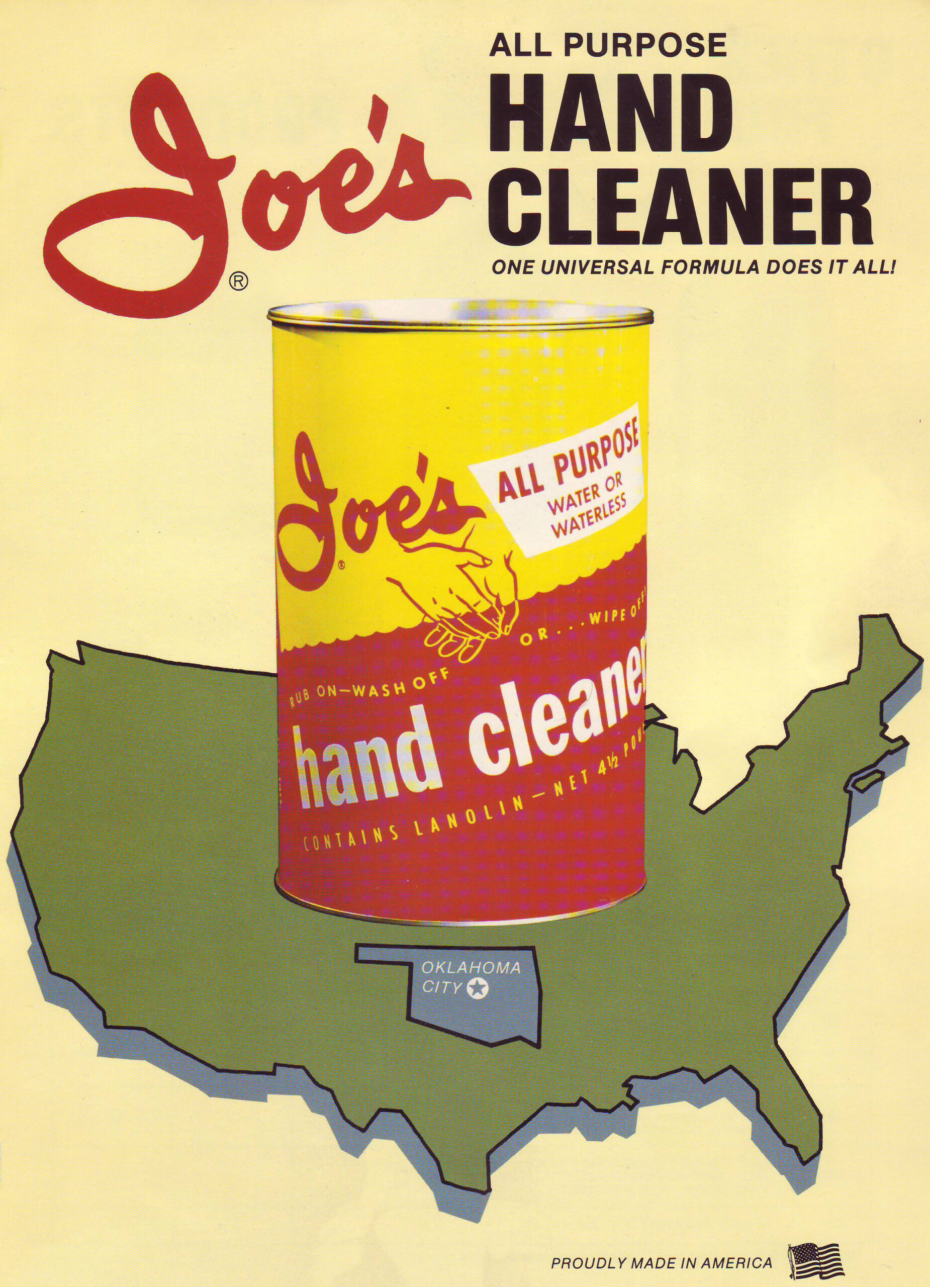 Joe's All Purpose Hand Cleaner Original Metal Can